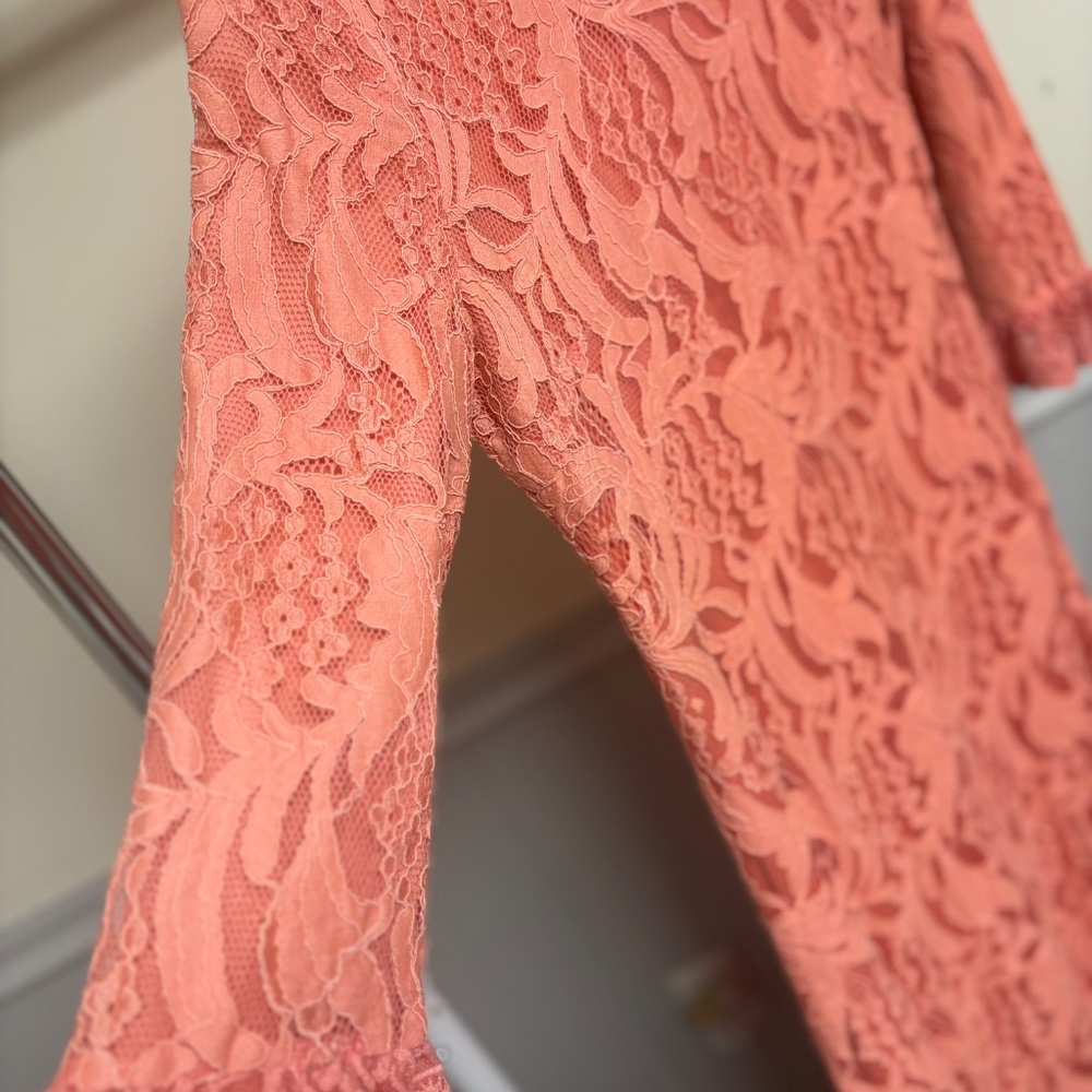 Dainty Jewells Hampton Dinner Dress Coral, sz medium - Picture 4 of 5